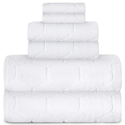 Spa Luxury 6 Piece Towel Set - White