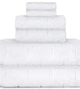 Spa Luxury 6 Piece Towel Set - White