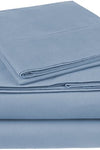 Pinzon 300 Thread Count Organic Cotton Bed Sheet Set - Twin, Flint Blue