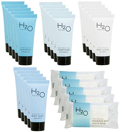 H2O Therapy | 1-Shoppe All-In-Kit | Hotel Size Amenities Set