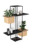 Cubist Multi Floating Built-in Succulent Planter Geometric Display Shelf