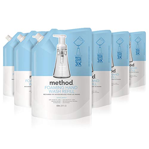 Method Foaming Hand Soap Refill, Sweet Water, 28 Fl Oz (Pack of 6)