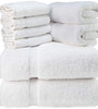 8 Piece Towel Set - White