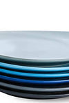 Cool Assorted Colors Porcelain Dinner Plates -11 Inch - Set of 6