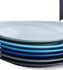 Cool Assorted Colors Porcelain Dinner Plates -11 Inch - Set of 6