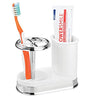 Decorative Bathroom Dental Storage - White Chrome