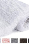 Plush Microfiber Rug Bath Mat - White