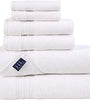 Premium Quality 6 Piece Set Bath Towels - White