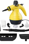 Comforday Multi-Purpose Handheld Pressurized Steam Cleaner with 9-Piece Accessories for Stain Removal, Carpets, Curtains, Car Seats, Kitchen Surface & Much More (Yellow)