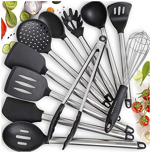 11 Silicone Cooking Utensils Kitchen Utensil Set