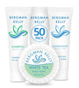 BERGMAN KELLY Round Sanitary Soap Bars, Shampoo & Conditioner 3-Piece Set (0.5 oz each, 150 pc, White Tea), Delight Your Guests with Revitalizing & Refreshing Bulk Travel Toiletries & Hotel Amenities