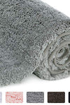 Plush Microfiber Rug Bath Mat - Grey