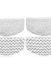 ITidyHome 4 Pack Replacement Pads for Bissell Powerfresh Hard Floor Steam Cleaner 1940 1440 1806 Series Steam Mop Compare to Part # 5938 & 203-2633 (4 Pack)