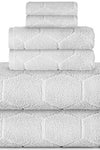 Spa Luxury 6 Piece Towel Set - Silver Grey