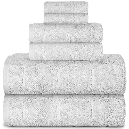 Spa Luxury 6 Piece Towel Set - Silver Grey