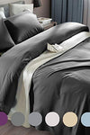 SONORO KATE Bed Sheet Set Super Soft Microfiber 1800 Thread Count Luxury Egyptian Sheets Fit 18-24 Inch Deep Pocket Mattress Wrinkle and Hypoallergenic-6 Piece (Dark Grey, Queen)