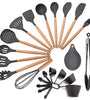 23 Piece Kitchen Utensil Set Wooden Handles BPA Free