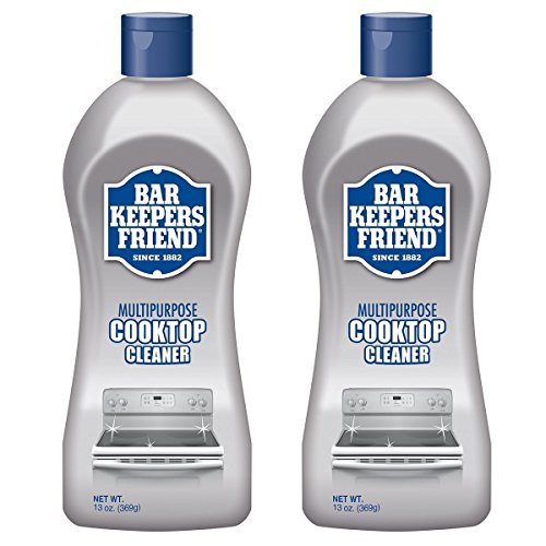 Bar Keepers Friend Multipurpose Ceramic and Glass Cooktop Cleaner | 13-Ounces | 2-Pack, 2 Pack, Natural, 26 Ounce