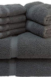 8 Piece Towel Set - Grey