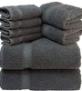 8 Piece Towel Set - Grey