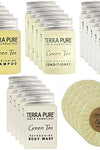 Terra Pure Green Tea | 1-Shoppe All-In-Kit | Hotel Size Amenities Set