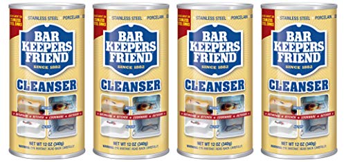 Bar Keepers Friend Powdered Cleanser 12-Ounces (4-Pack)