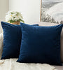 Velvet Soft Soild Decorative Square Throw Pillow Covers