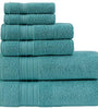 Premium Quality 6 Piece Set Bath Towels - Sea Green