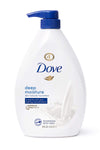 Dove Body Wash with Pump with Skin Natural Nourishers for Instantly Soft Skin and Lasting Nourishment Deep Moisture Effectively Washes Away Bacteria While Nourishing Your Skin 34 oz