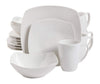 Gibson Home Zen Buffetware 16 Piece Dinnerware Set, White